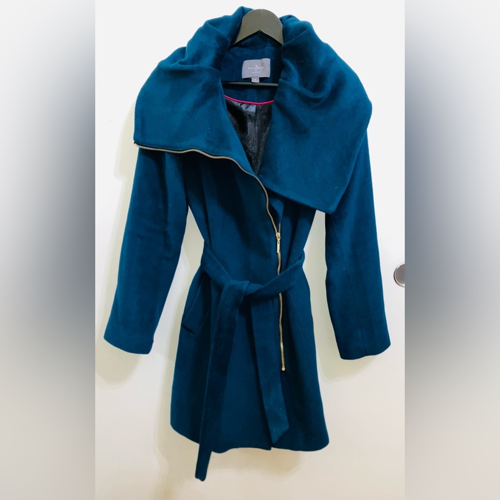Cole Haan‎ Women's Wool blend green/teal  Coat size 8